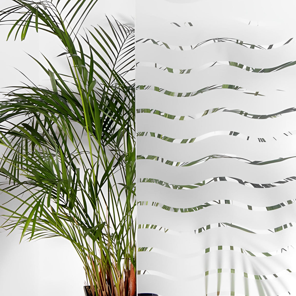 Frosted Vinyl Film 45mm Wave Pattern