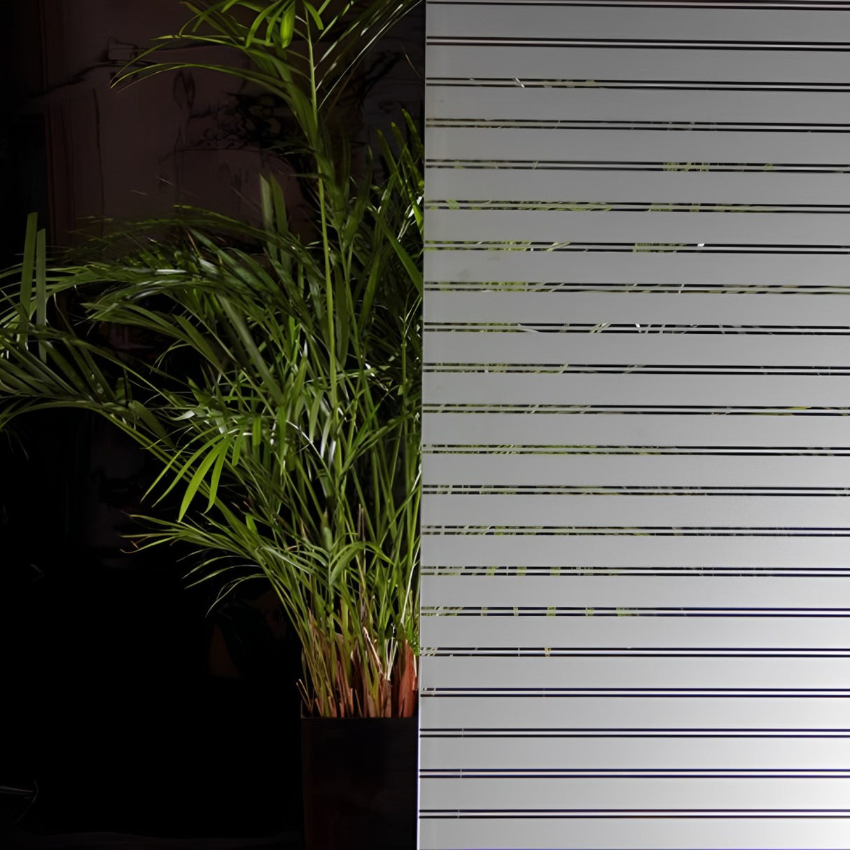 Large & Small Bands Frosted Window Film