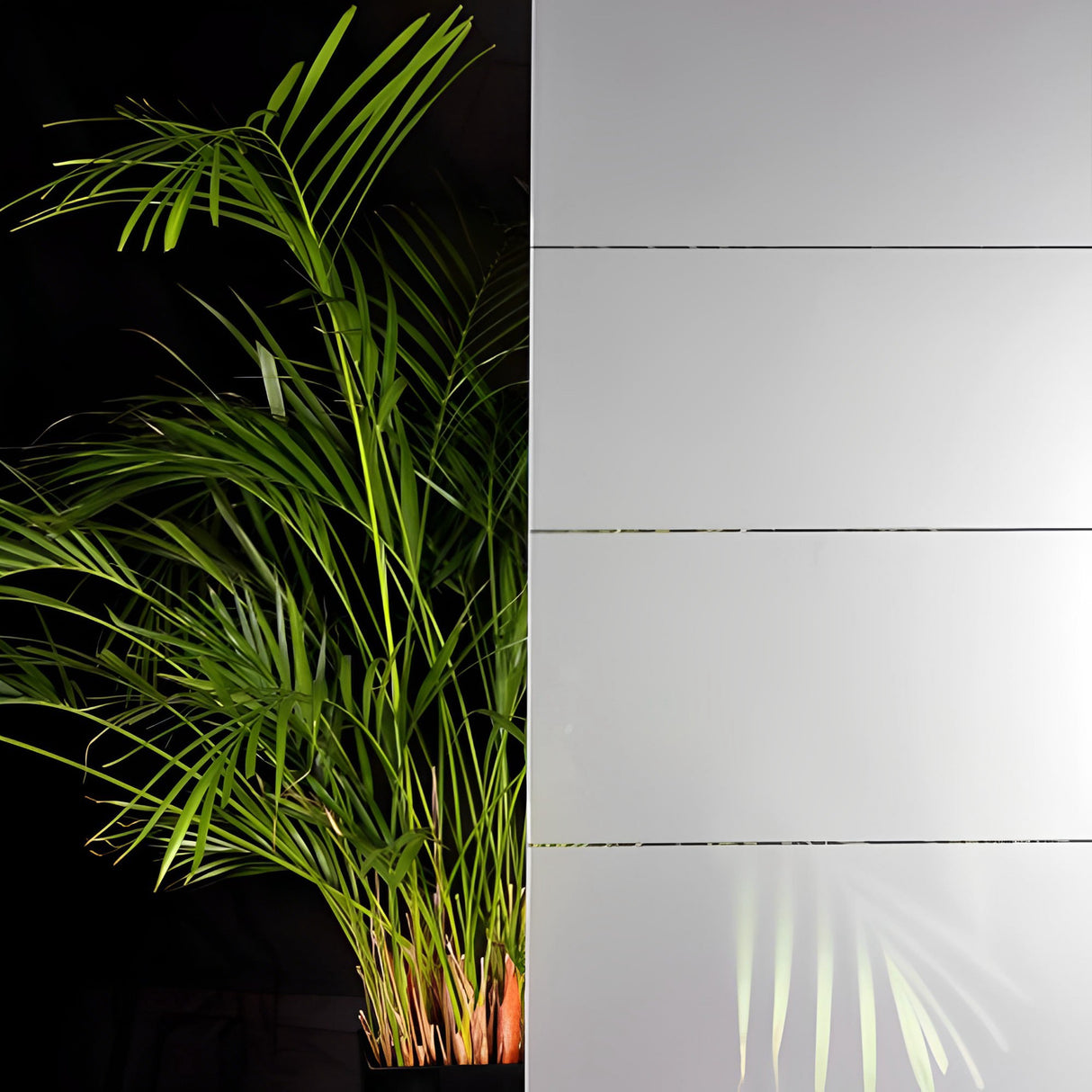 Large Frosted Decreasing Stripes Window Film